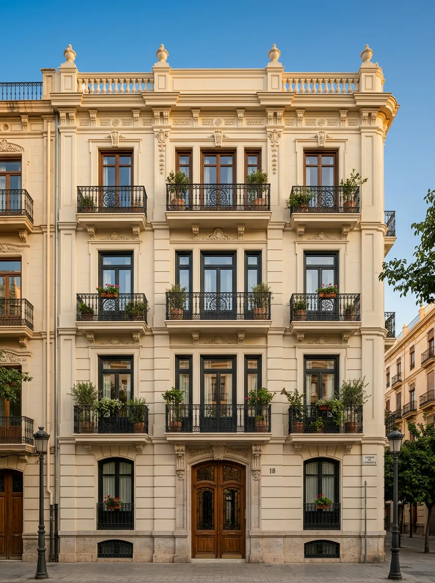 Edificio restaurado en el centro de Valencia